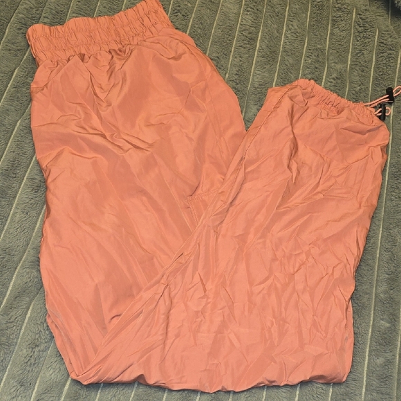 Pants - Light Coral Windbreaker Track Pants
